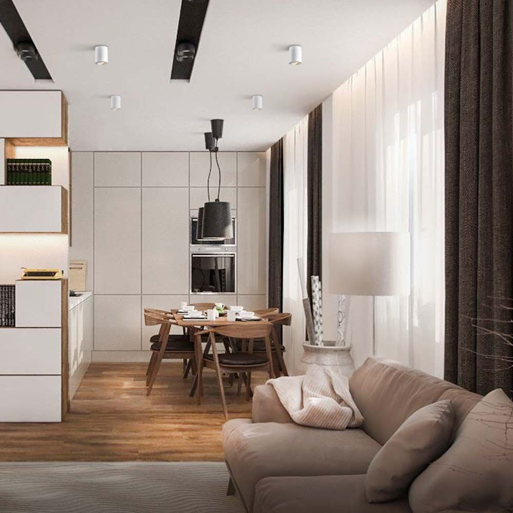 Oprawa Natynkowa Videx PAUL SPOT Lampa Sufitowa 1x GU10 Ruchoma Biała