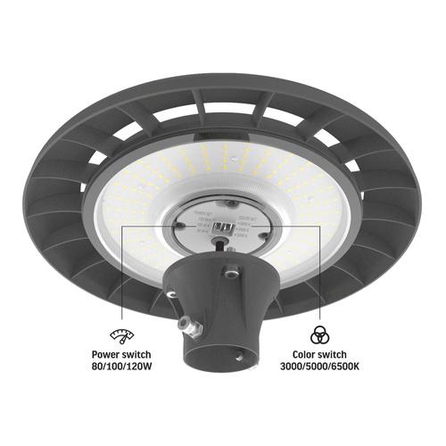 Lampa parkowa LED VIDEX 120W IP65 ciepła biel