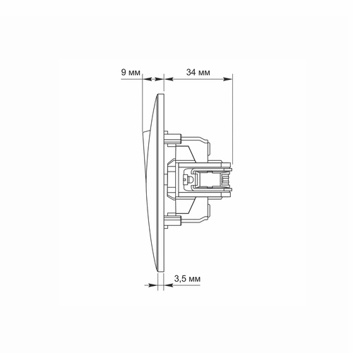 Włącznik jednobiegunowy biały VIDEX BINERA