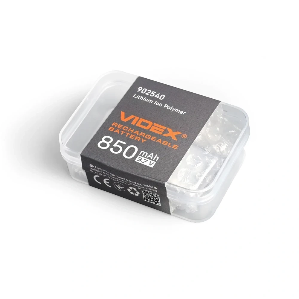 Akumulator Li-pol 850mAh do latarek VIDEX