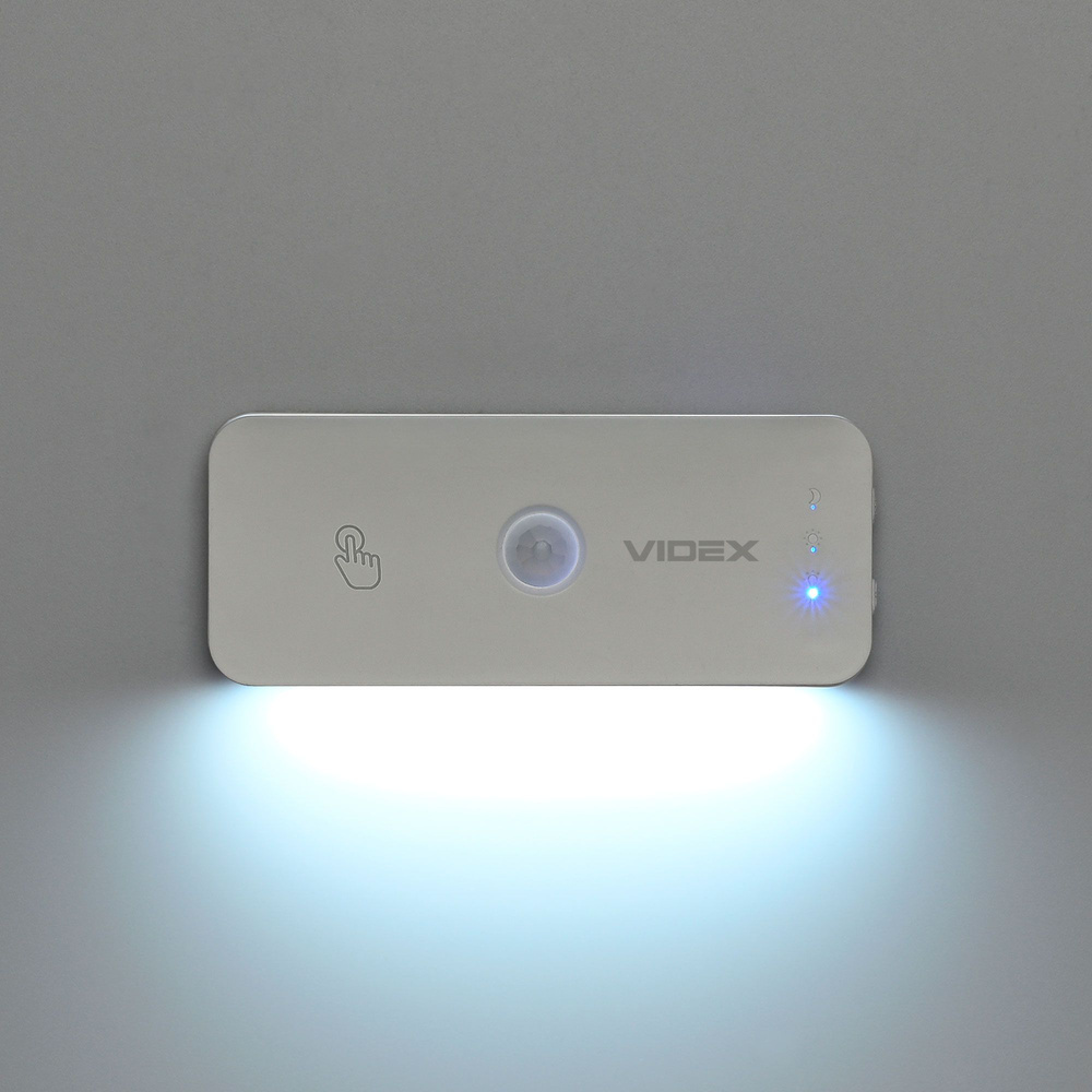 Lampa Akumulatorowa Videx 50lm z Czujnikiem Ruchu Magnetyczna IP20 USB-C