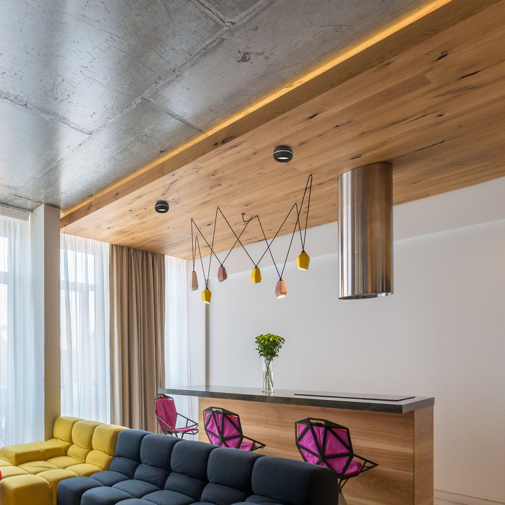 Lampa Sufitowa Oprawa Natynkowa Videx SPOT Punktowa 1x GX53 Czarna