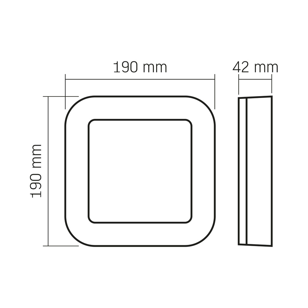Oprawa lampa natynkowa plafon kinkiet LED Videx 15W 1125 lm IP65 19 cm