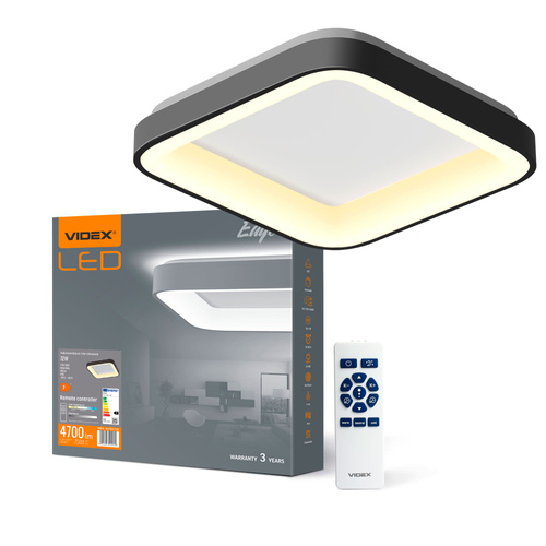 Lampa sufitowa LED VIDEX EDGE 72W czarna