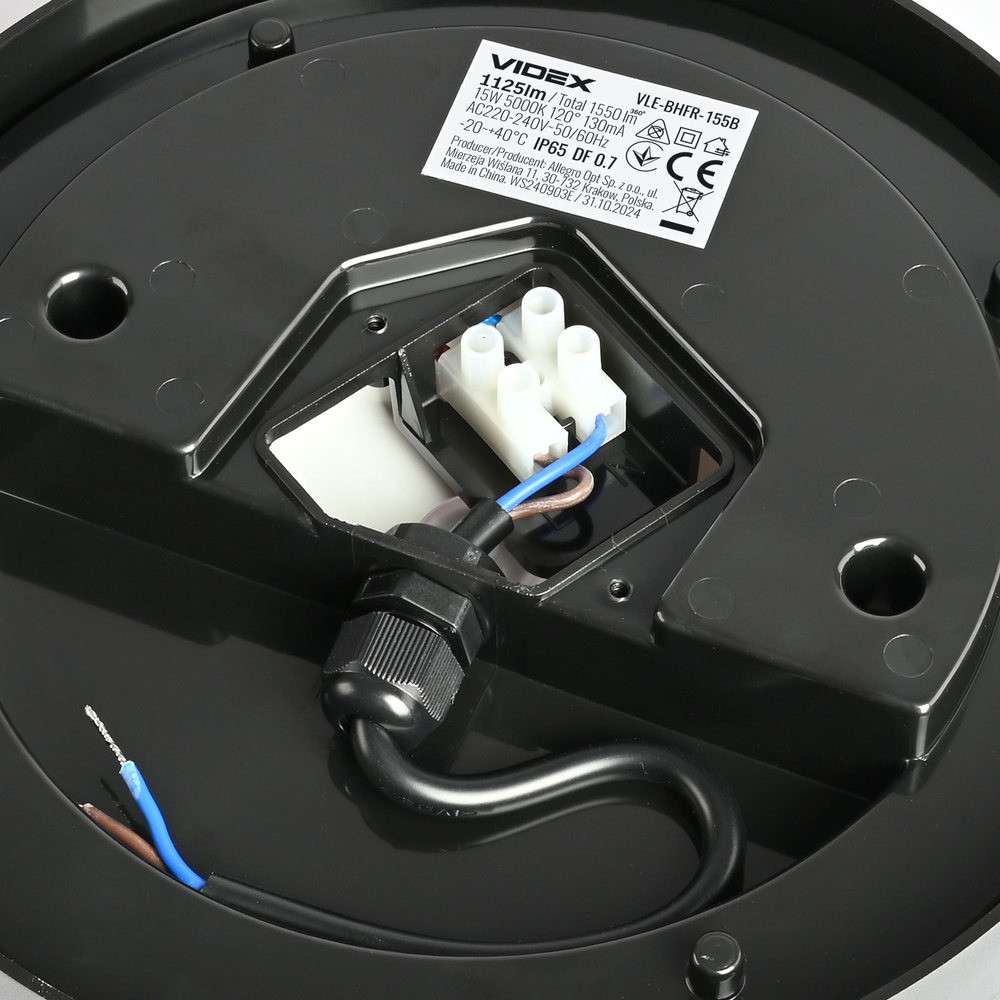 Lampa LED natynkowa Lena 15W czarna 5000K IP65