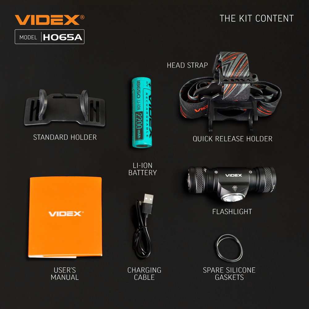 Czołówka LED VIDEX 1200Lm 5000K IP68