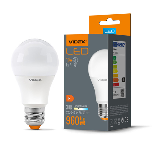 Żarówka LED VIDEX E27 A60 10W ciepła biel