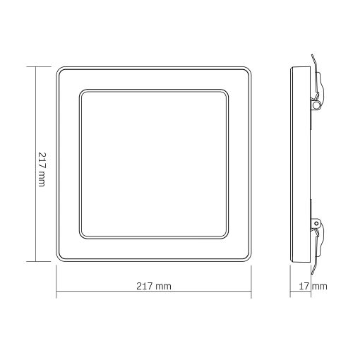 Lampa sufitowa LED VIDEX DL6S 18W z regulacją barwy światła