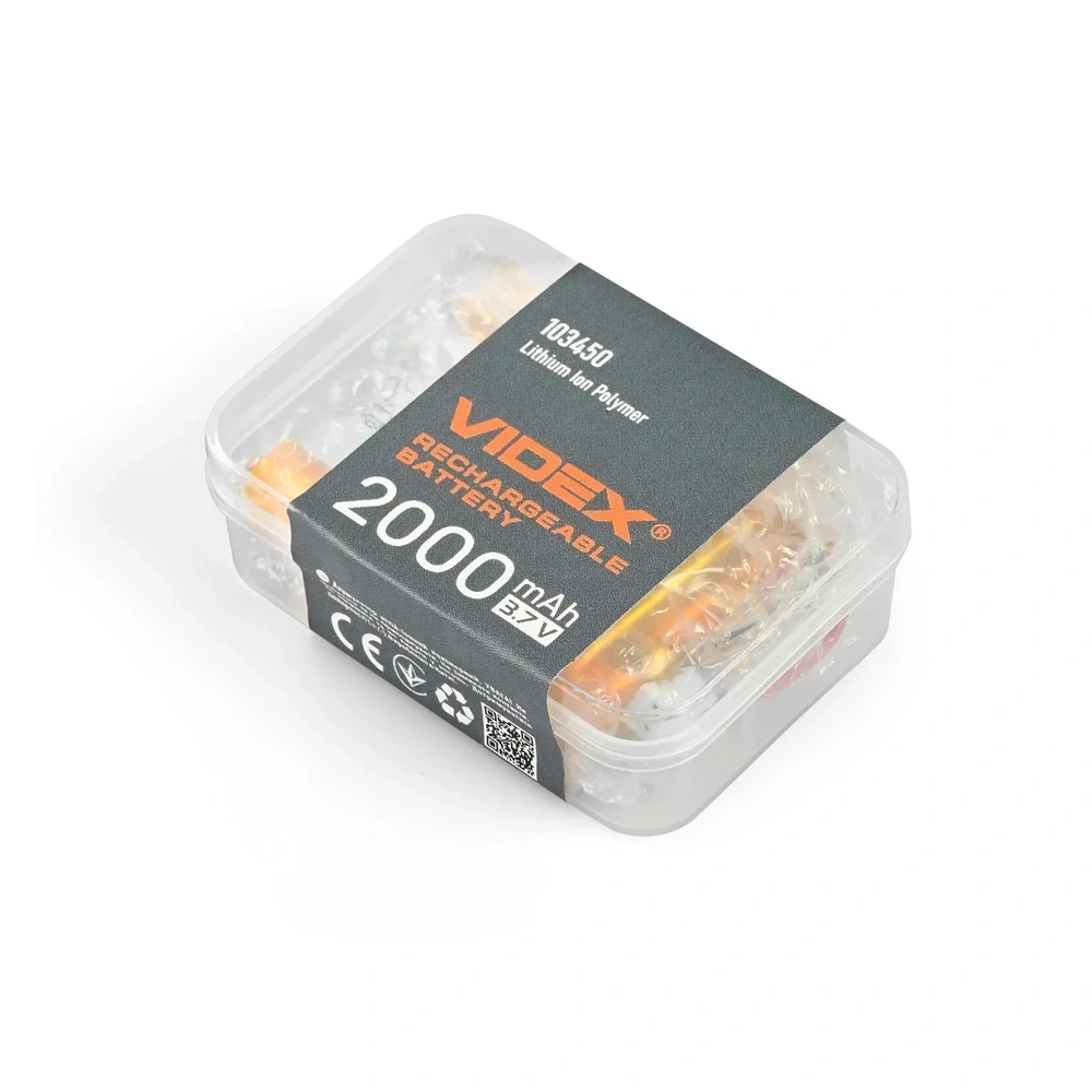 Akumulator Li-pol 2000mAh do latarek czołowych VIDEX