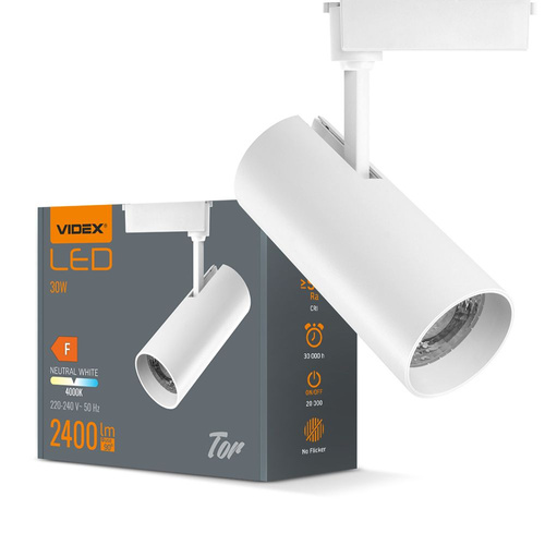 Oświetlenie szynowe LED VIDEX-TOR-30W-BIAŁE
