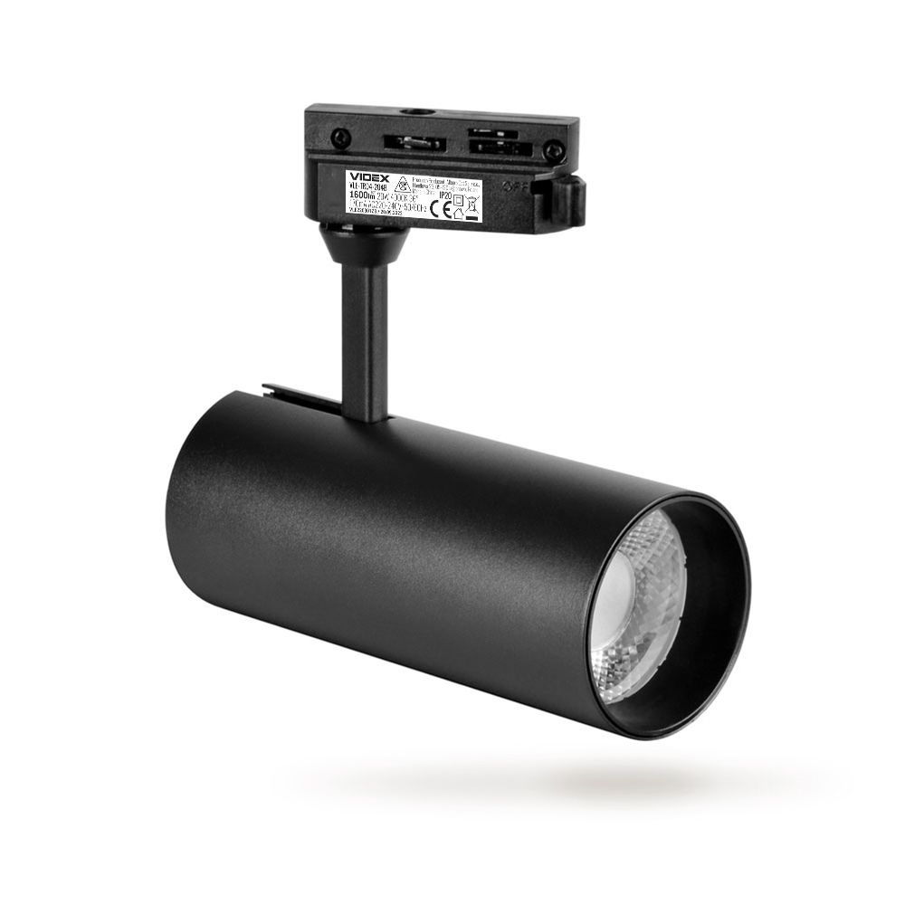 Oświetlenie szynowe LED VIDEX TOR 20W CZARNE