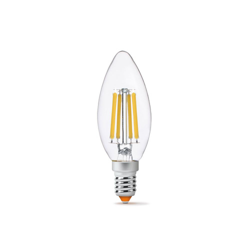 Żarówka LED E14 C35 Świeczka 6W = 60W 806lm 3000K Ciepła 360° FILAMENT Videx