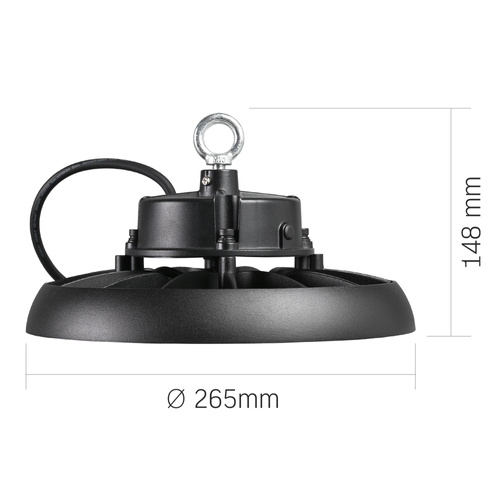 Oświetlenie przemysłowe VIDEX LED High Bay 100W 5000K 18000lm AC 110-277V