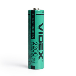 Akumulator litowo-jonowy Videx 18650 2200mAh 3.7V bez zabezpieczenia luzem
