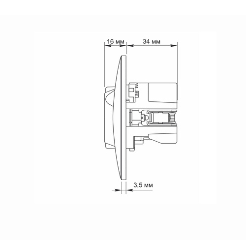 Gniazdo schuko Videx Binera 2.4A USB-A i USB-C białe