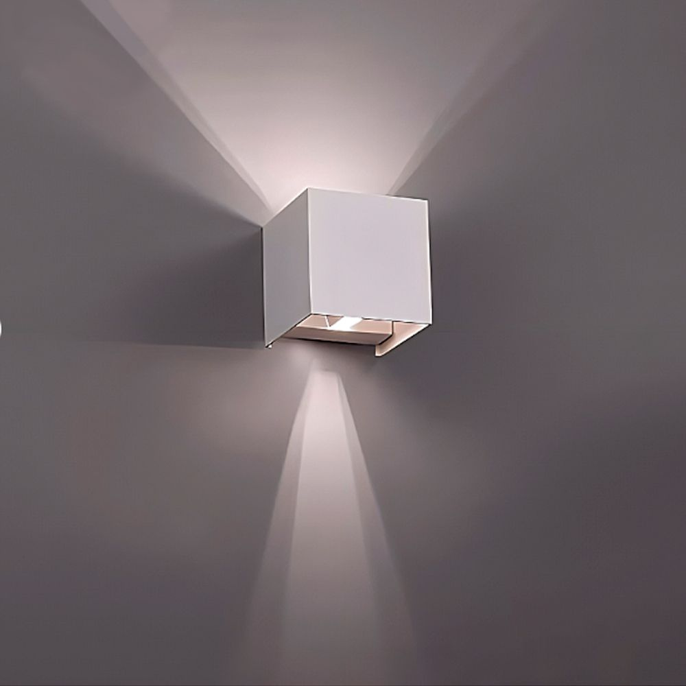 Podwójna oprawa elewacyjna LED 6W biała ciepła