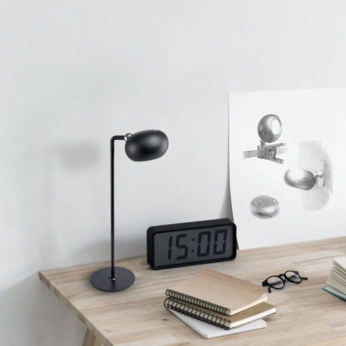 Lampka biurkowa LED VIDEX z akumulatorem, czarna