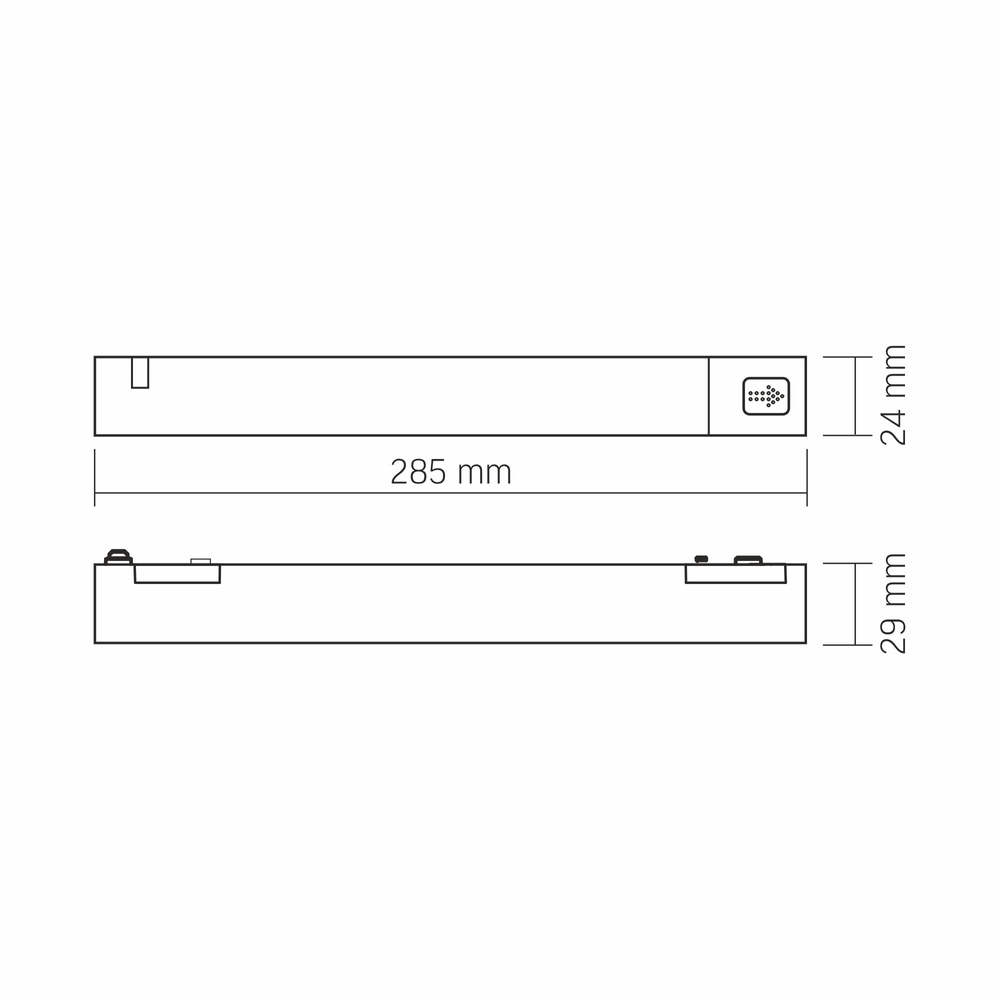 Zasilacz do magnetycznego systemu oświetlenia szynowego VIDEX VL-TRMS-P100B 100W