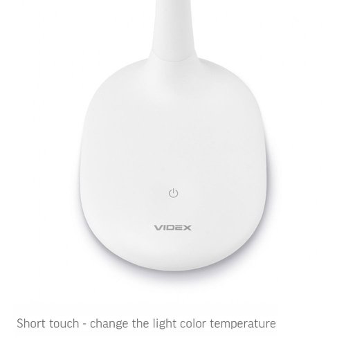 Lampka Biurkowa Videx LED 5.5W 370lm 5500K Zimna Biała Ściemnialna HELSINKI
