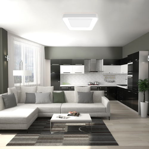 Lampa Sufitowa Videx LED Natynkowa 72W 7500lm Biała Ściemnialna + PILOT