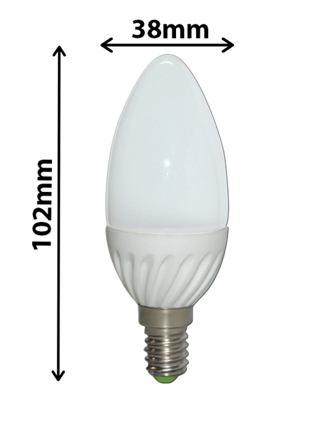 Żarówka Świecowa E14 8 LED SMD 4W = 40W ciepła O4