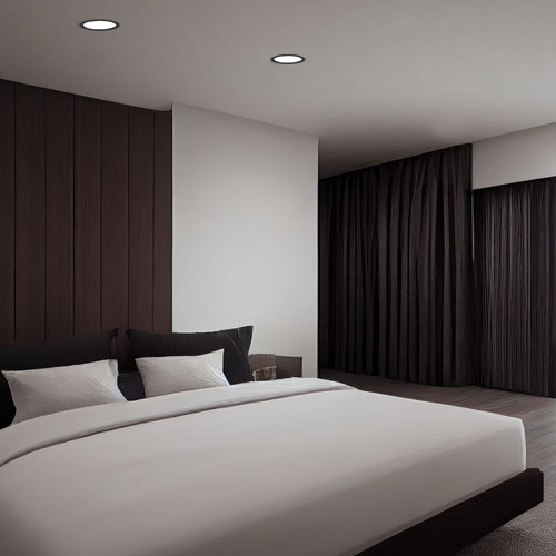 LED wpuszczany downlight 12W czarny 4000K