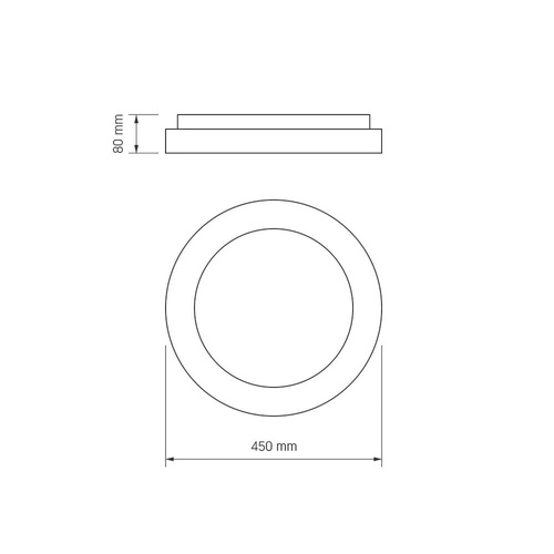OPRAWA WISZĄCA LED ŚCIEMNIANA Z PILOTEM VIDEX-LED-EDGE-RC-RGB-72W-CZARNY