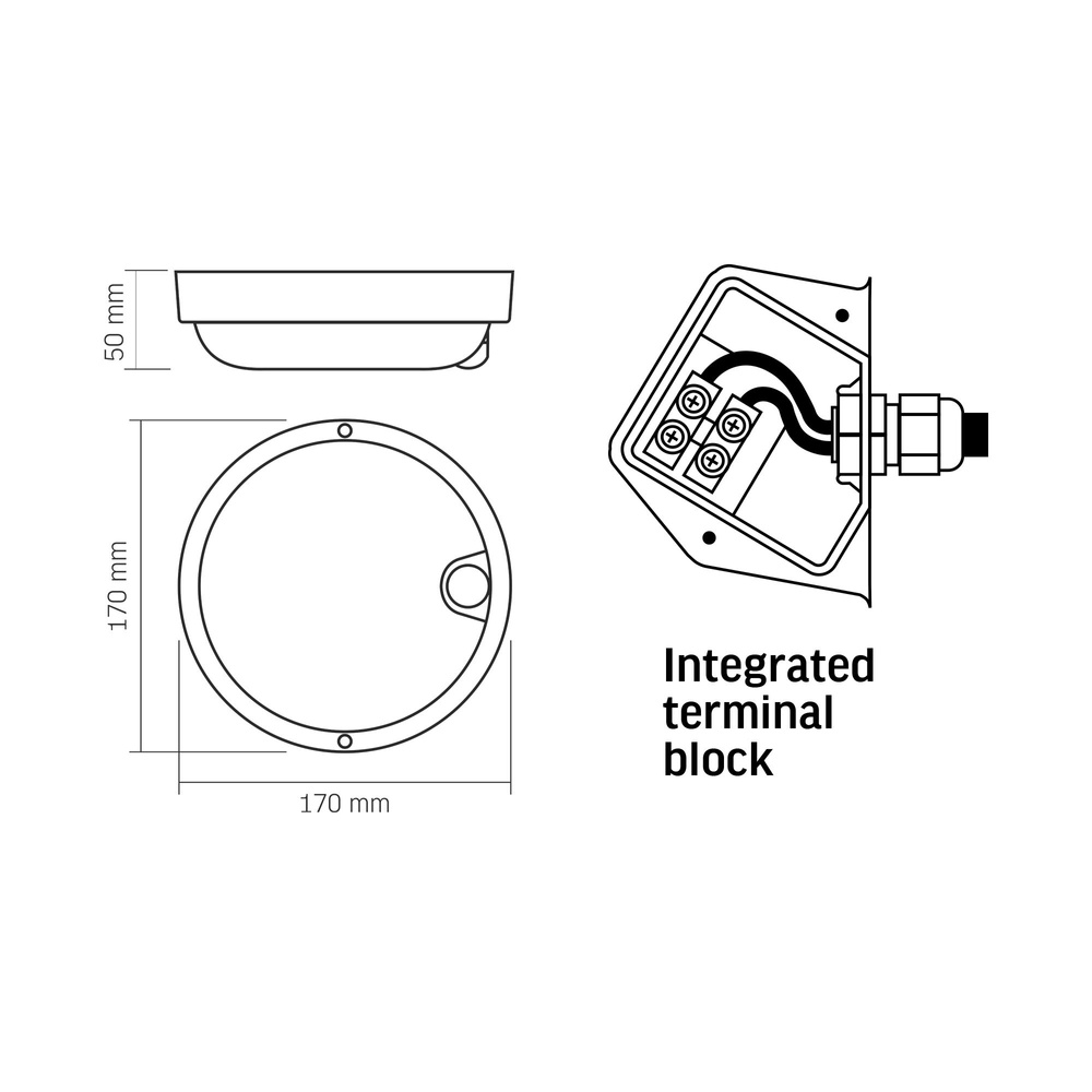 Oprawa sufitowa Videx LED 11W 880lm z czujnikiem ruchu natynkowa plafon