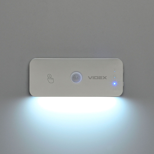 Lampa Akumulatorowa Videx 50lm z Czujnikiem Ruchu Magnetyczna IP20 USB-C