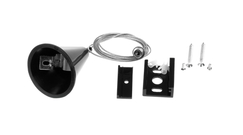 #multi# Uchwyt mocujący do podwieszenia szynoprzewodów CZARNY 2 m