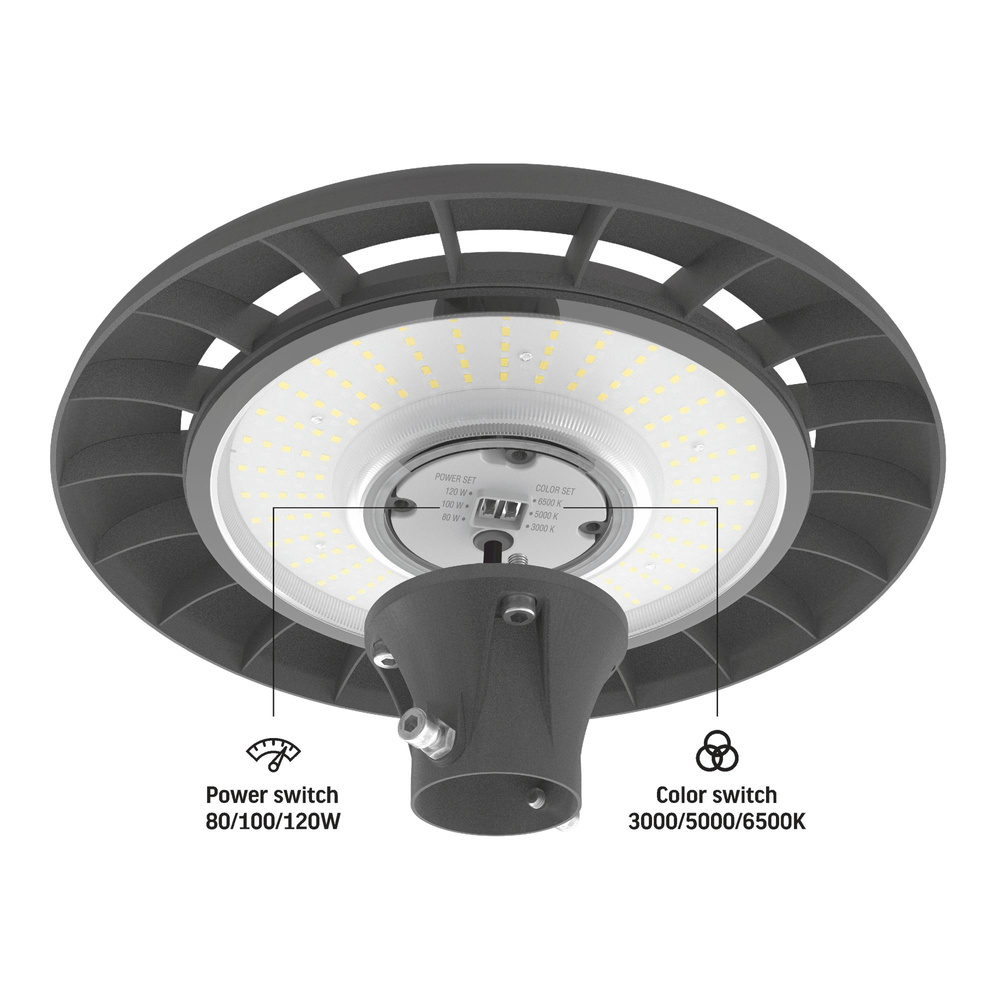 Lampa parkowa LED VIDEX 120W IP65 ciepła biel