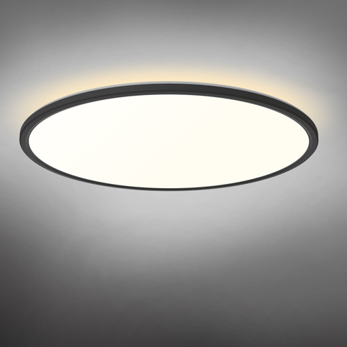 Lampa sufitowa LED z dekoracyjnym podświetleniem VIDEX DL5R 44W 220V Czarna