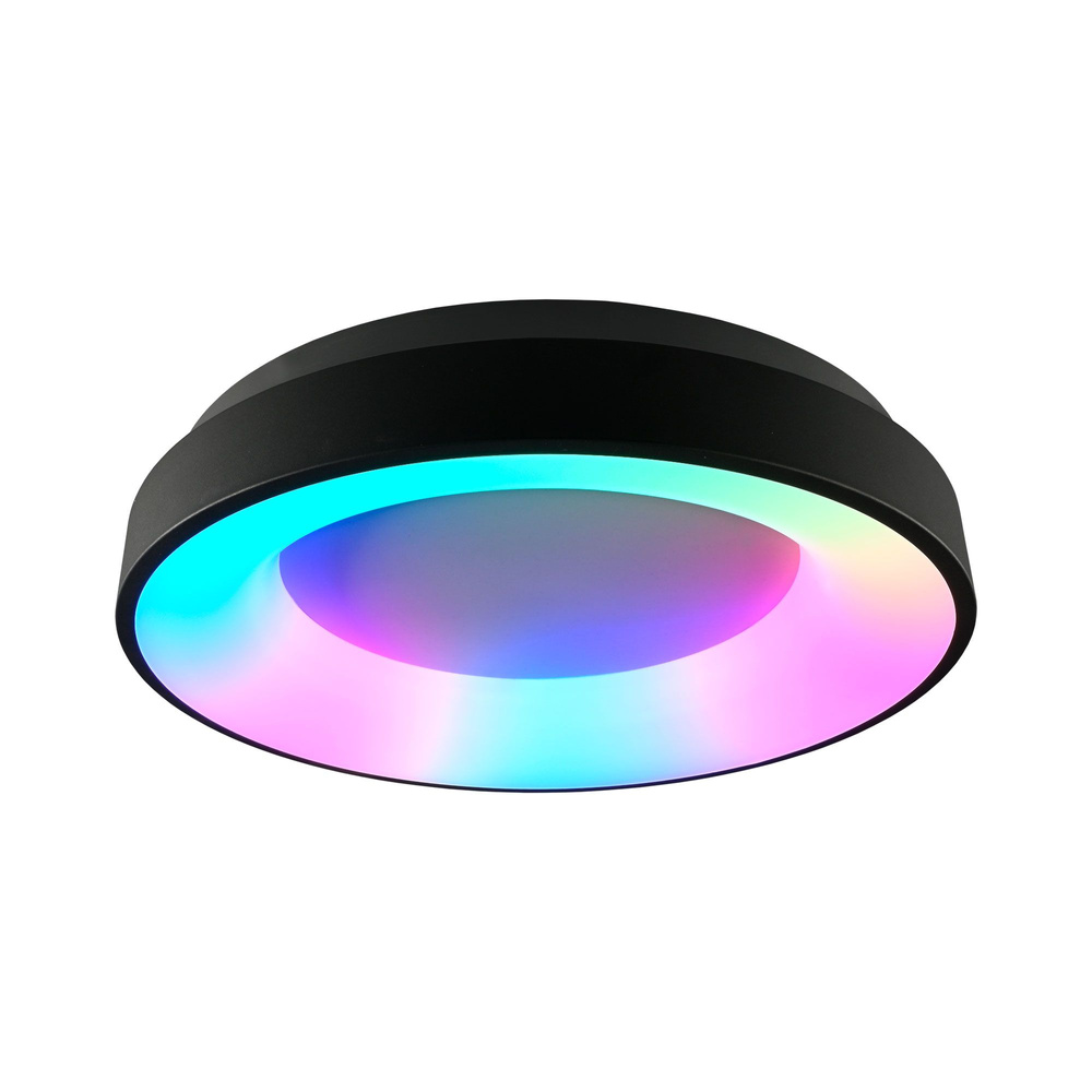 Plafon Lampa sufitowa Videx LED 72W 4700lm CCT RGB 120° Natynkowa Czarna