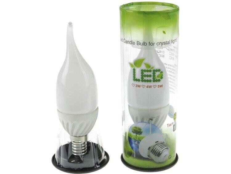 Żarówka LED E14 Świeczka 4W 380lm 2700–3200K Ciepła Biel 270° LEDmaxx