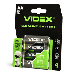 Bateria alkaliczna VIDEX AA 2600 mAh 4 szt. blister