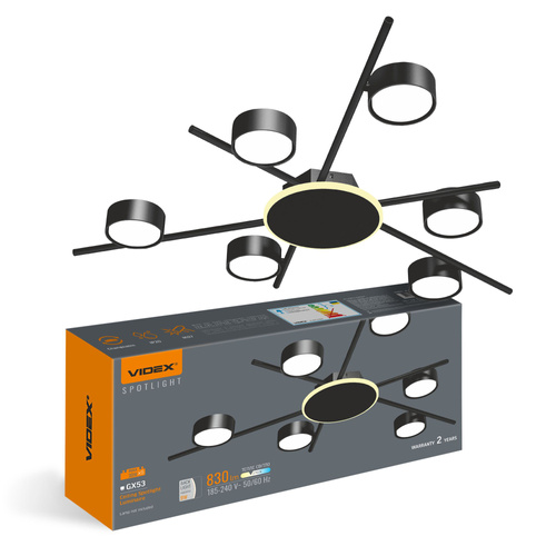 Lampa Sufitowa Oprawa Videx LED 6X GX53 Spot Ruchoma Kinkiet Reflektor
