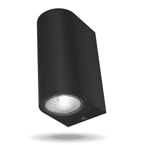 Podwójna lampa elewacyjna LED 6W czarna