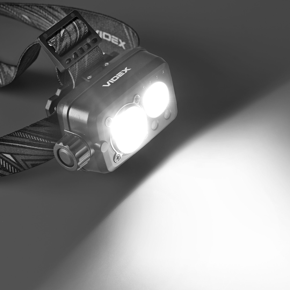 Czołówka LED VIDEX 600Lm 5000K z USB-C