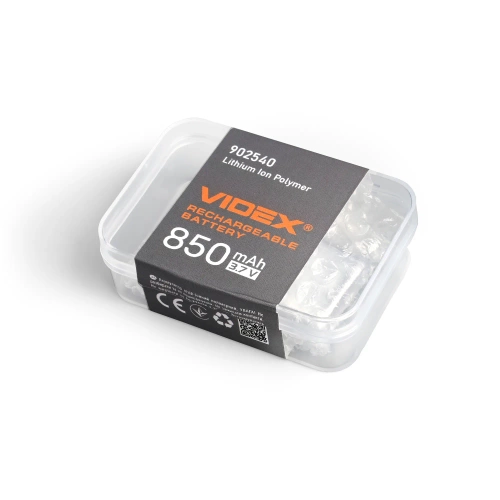 Akumulator litowo-polimerowy 3,7 V 850 mAh do latarek Videx