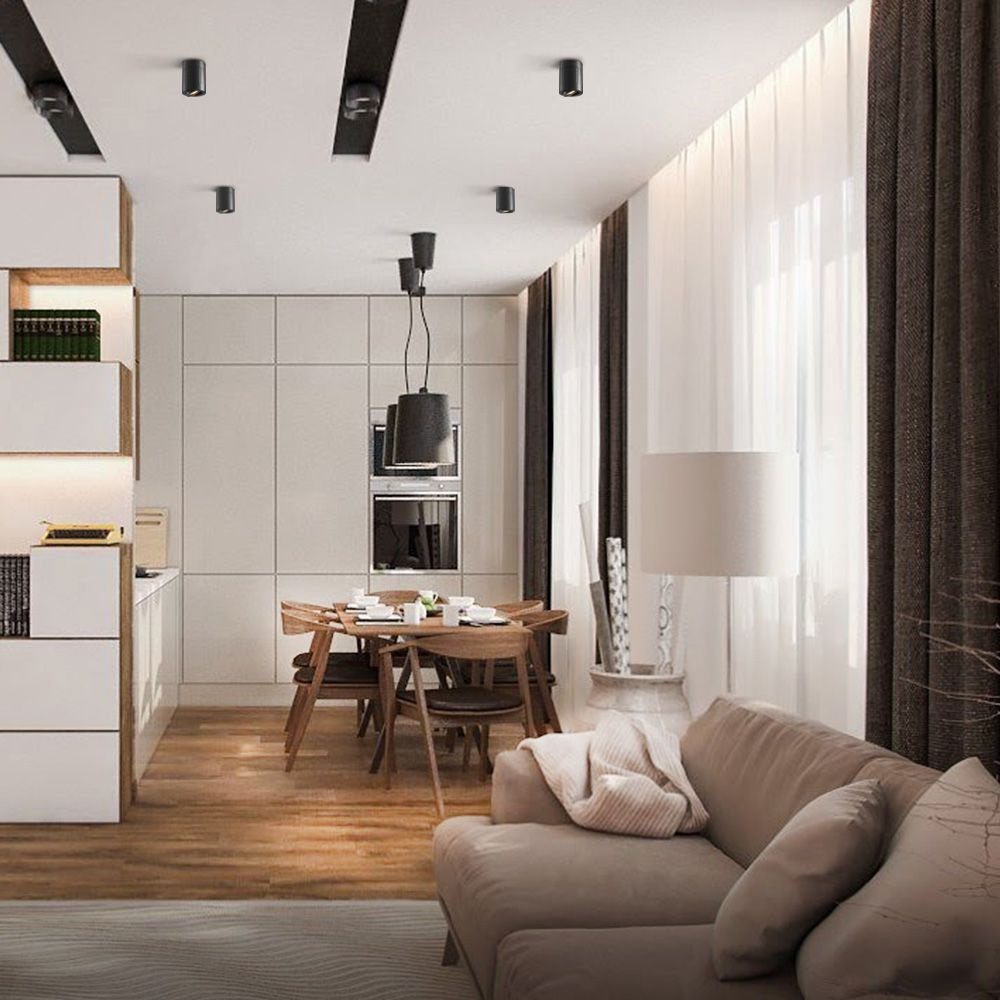 Reflektor sufitowy VIDEX GU10 czarny