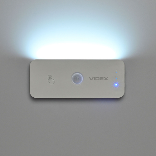 LAMPKA NOCNA LED Z AKUMULATOREM I CZUJNIKIEM RUCHU VIDEX VL-NL053W-S