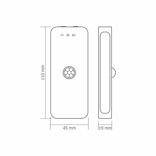 Lampa Akumulatorowa Videx 50lm z Czujnikiem Ruchu Magnetyczna IP20 USB-C