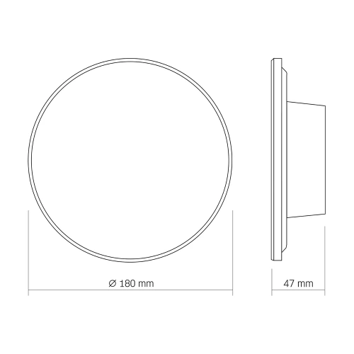 Lampa ścienna LED IP65 12W z regulacją barwy światła