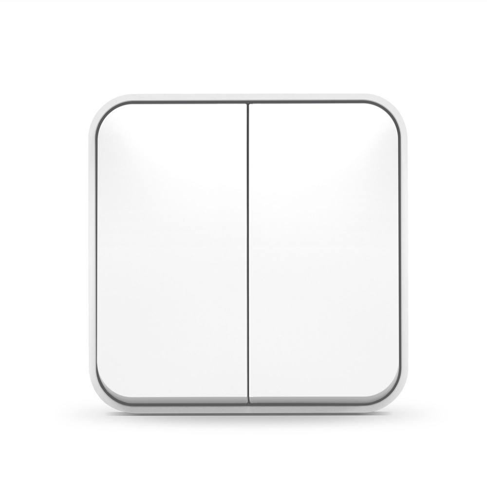 Włącznik natynkowy 2-krotny 1-biegunowy IP20 biały VIDEX BINERA