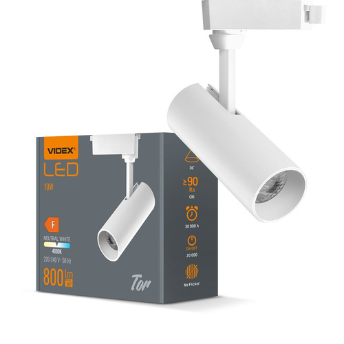 Oświetlenie szynowe LED VIDEX TOR 10W BIAŁE