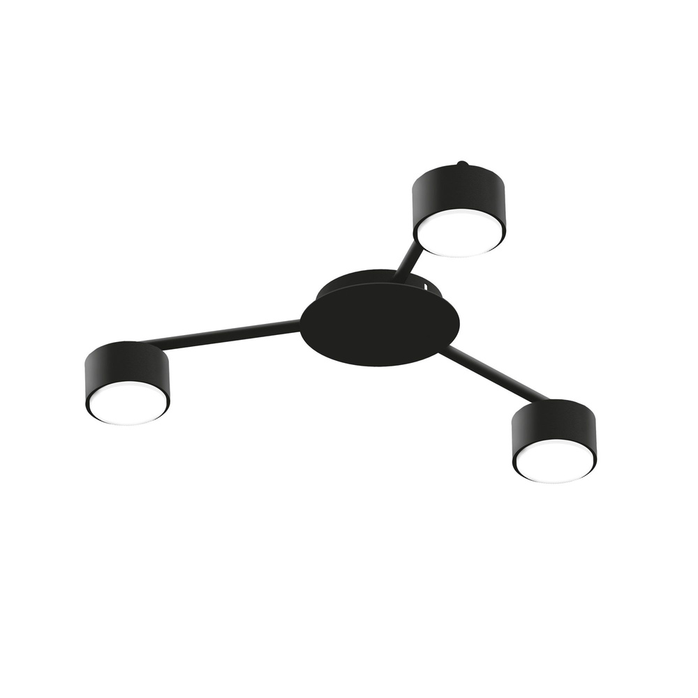 Reflektor sufitowy VIDEX na 3xGX53 czarny