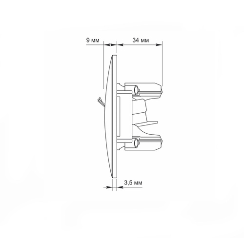 Gniazdo Pojedyncze Komputerowe Videx Binera RJ45 Natynkowe Białe
