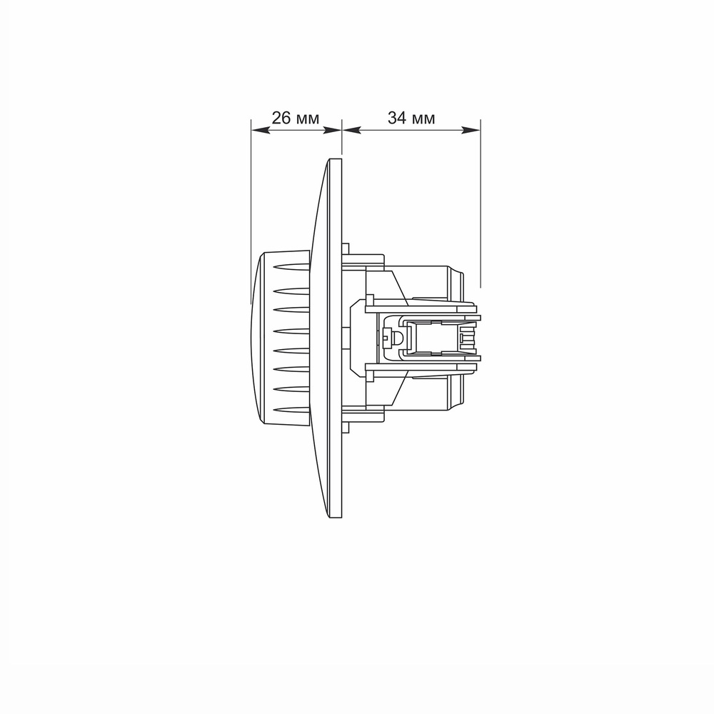 Ściemniacz Videx Binera LED 200W biały
