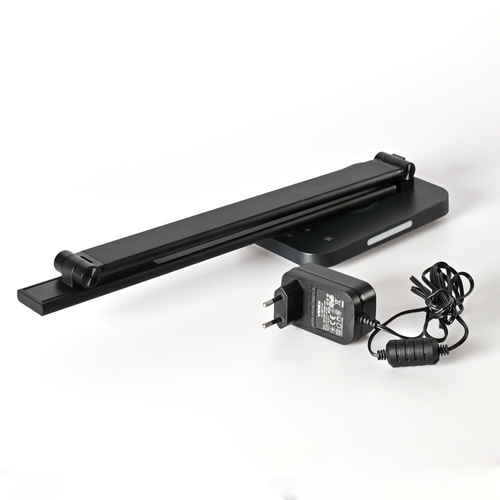 Lampka Biurkowa Videx LED 18W 700lm 6500K Zimna Czarna Ściemnialna