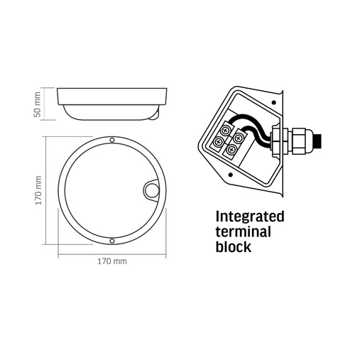Oprawa sufitowa Videx LED 11W 880lm z czujnikiem ruchu natynkowa plafon